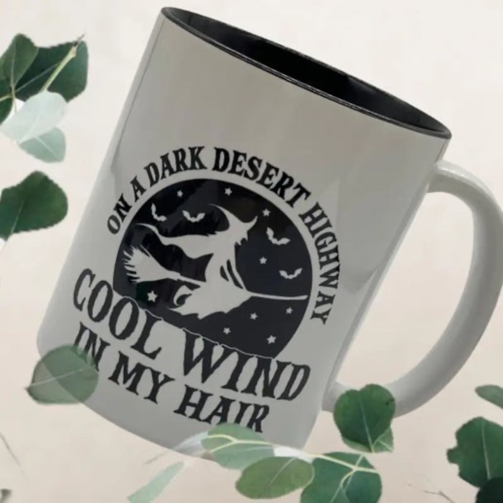 Cool Wind in My Hair Witchy Mug NEW WITH TAGS